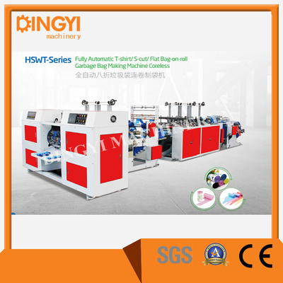 Túi kéo Poly 5HP 7200mm trên máy làm cuộn không có lõi