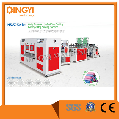Máy sản xuất túi rác 13kw V Fold Star Sealing